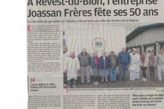 Article La Provence 50 ans